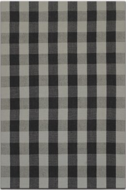 Gingham Flatweave Designer Rug