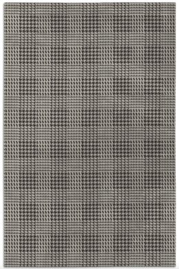 Houndstooth Plaid Designer Rug