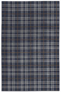 Midnight Plaid Designer Rug