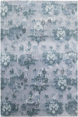 Distressed Ikat Designer Rug