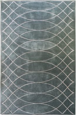 Curved Diamonds Designer Rug