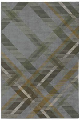 Whiskey Plaid Designer Rug